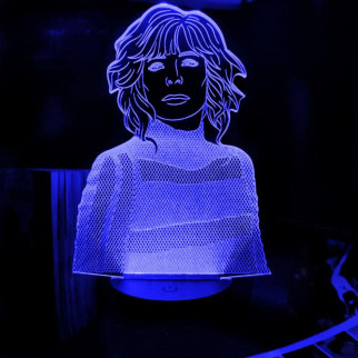 Акриловий світильник-нічник Mylene Farmer синій tty-n002172 - Інтернет-магазин спільних покупок ToGether
