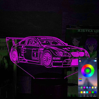 Акриловий світильник-нічник керування з телефона BMW M3 GT2 суперкар tty-n002234 - Інтернет-магазин спільних покупок ToGether