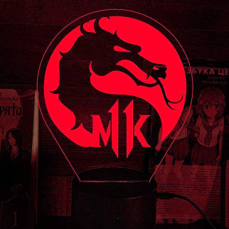 Акриловий світильник-нічник Mortal Kombat Смертельна битва червоний tty-n002251 - Інтернет-магазин спільних покупок ToGether