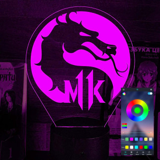Акриловий світильник-нічник керування з телефона Mortal Kombat Смертельна битва tty-n002255 - Інтернет-магазин спільних покупок ToGether