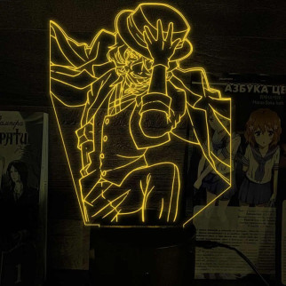 Акриловий світильник-нічник Чуя Накахара 3 жовтий tty-n002287 - Інтернет-магазин спільних покупок ToGether