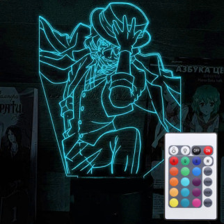 Акриловий світильник-нічник з пультом 16 кольорів Чуя Накахара 3 tty-n002289 - Інтернет-магазин спільних покупок ToGether