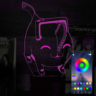 Акриловий світильник-нічник керування з телефона Chainsaw Man 2 tty-n002297 - Інтернет-магазин спільних покупок ToGether