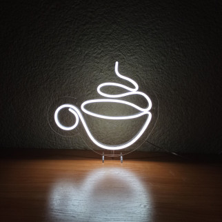 Неоновий світильник Горнятко кави 300х300 acr-n000006 - Інтернет-магазин спільних покупок ToGether