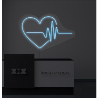 Неоновий світильник Серце кардіо 400х260 acr-n000009 - Інтернет-магазин спільних покупок ToGether