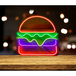 Неоновий світильник Burger 290х290 acr-n000066 - Інтернет-магазин спільних покупок ToGether