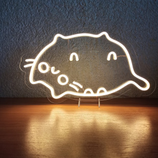 Неоновий світильник кіт Пушин 240х420мм acr-n000076 - Інтернет-магазин спільних покупок ToGether