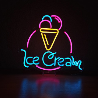 Неоновий світильник Ice Cream 390х340 acr-n000093 - Інтернет-магазин спільних покупок ToGether