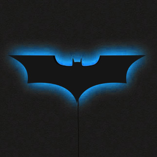 Панно декоративне картина на стіну Бетмен LED підсвітка 500х175 acr-p000153 - Інтернет-магазин спільних покупок ToGether