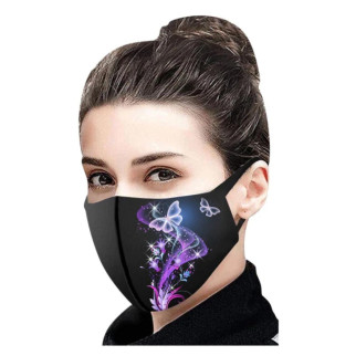 Тканинна маска для обличчя з красивим принтом, що миються, багаторазова маска, легко дихати в ній yesn - Інтернет-магазин спільних покупок ToGether