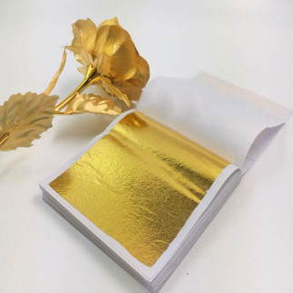Золото для декору 100 аркушів. Поталь золотого кольору 93х86 мм - Інтернет-магазин спільних покупок ToGether
