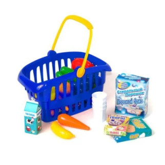 Кошик "Супермаркет", 33 предмета (синя) - Інтернет-магазин спільних покупок ToGether