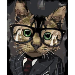 Картина за номерами "Кіт в окулярах" - Інтернет-магазин спільних покупок ToGether