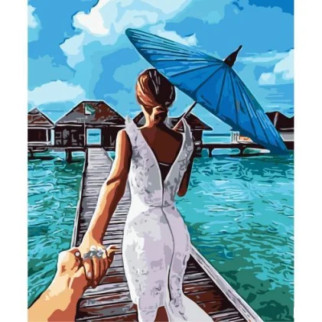 Картина за номерами "Дівчина з парасолькою" - Інтернет-магазин спільних покупок ToGether