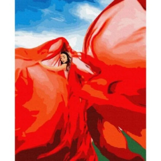 Картина за номерами "Жінка у червоному"  - Інтернет-магазин спільних покупок ToGether