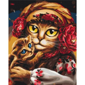 Картина за номерами "Сім'я котиків Маріанна Пащук "  - Інтернет-магазин спільних покупок ToGether