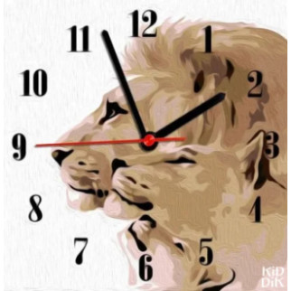 Годинник-картина за номерами "Леви", 30х30 см - Інтернет-магазин спільних покупок ToGether