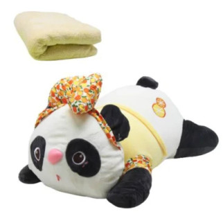 Мяка іграшка з пледом "Панда" (жовта) - Інтернет-магазин спільних покупок ToGether