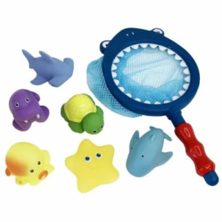Ігровий набір для купання "Сачок акула", 6 іграшок - Інтернет-магазин спільних покупок ToGether