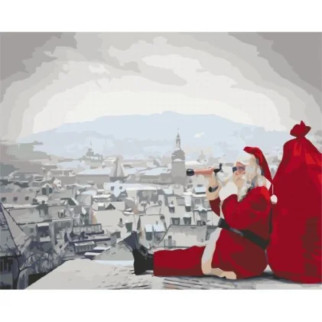 Картина за номерами "Санта не дрімає"  - Інтернет-магазин спільних покупок ToGether