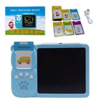 Планшет для малювання LCD Writing Tablet + озвучена абетка Монтессорі 112 карток (блакитний) - Інтернет-магазин спільних покупок ToGether