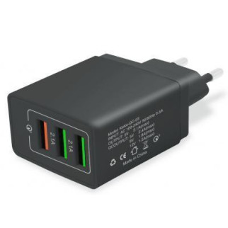 Зарядний пристрій XoKo 3 USB 5.1A QC-300-305-Black чорний - Інтернет-магазин спільних покупок ToGether