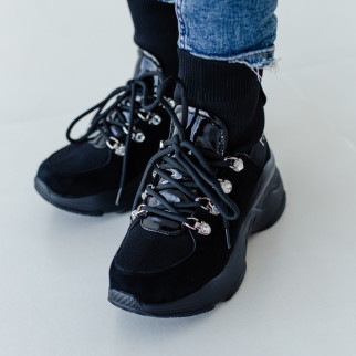 Черевики жіночі зимові Fashion Zlata 3335 38 розмір 24,5 см Чорний - Інтернет-магазин спільних покупок ToGether