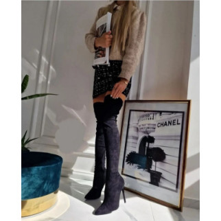 Жіночі ботфорти Fashion Pruesley 4008 40 розмір 25,5 см Чорний - Інтернет-магазин спільних покупок ToGether