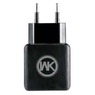 ЗУ мережеве евровілка Blanc WP-U11 2USB 2.1 A кабель microUSB Black WK 340054 - Інтернет-магазин спільних покупок ToGether