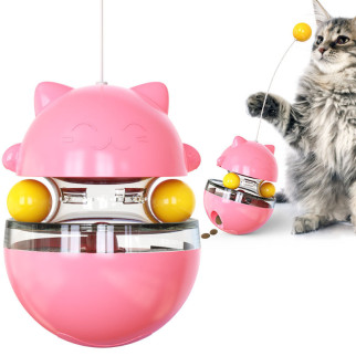Іграшка-годівниця для тварин Куля 11308 10х10х13.5 см рожева - Інтернет-магазин спільних покупок ToGether