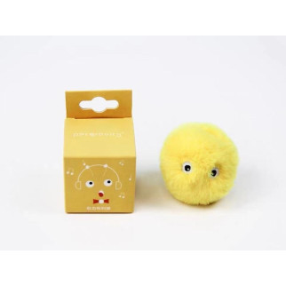 Інтерактивна іграшка м'ячик волохатий для кішок зі звуками птахів 10078 5 см жовта - Інтернет-магазин спільних покупок ToGether