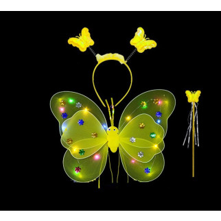 Карнавальний наряд світиться Метелик 9147 жовтий - Інтернет-магазин спільних покупок ToGether