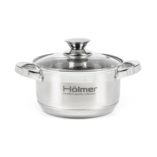 Каструля з кришкою Holmer CR-12538-SS 3,8 л 20 см - Інтернет-магазин спільних покупок ToGether