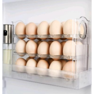Контейнер-органайзер для зберігання яєць 3-х ярусний Stenson R-30902 26х20х10 см - Інтернет-магазин спільних покупок ToGether