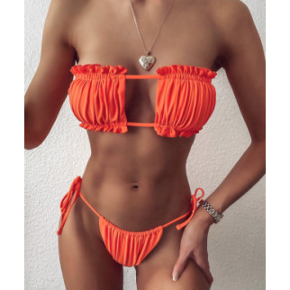 Жіночий купальник роздільний L 5032-orange-L помаранчевий - Інтернет-магазин спільних покупок ToGether