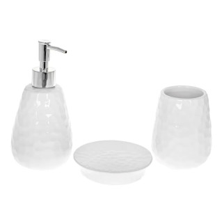 Набір аксесуарів для ванної Bona Di 304-974 3 предмети білий - Інтернет-магазин спільних покупок ToGether