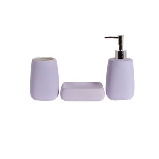 Набір аксесуарів для ванної Bona Di 851-308 3 предмети фіолетовий - Інтернет-магазин спільних покупок ToGether