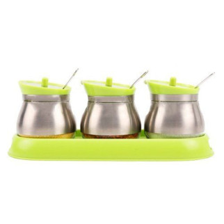 Набір банок для сипучих Frico FRU-127-Light-green 7 предметів салатовий - Інтернет-магазин спільних покупок ToGether