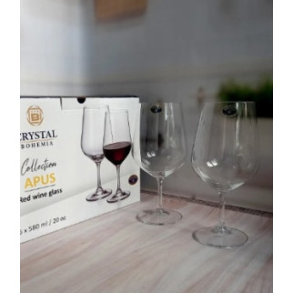 Набір бокалів для вина Bohemia Apus 1SI95/00000/580 580 мл 6 шт - Інтернет-магазин спільних покупок ToGether
