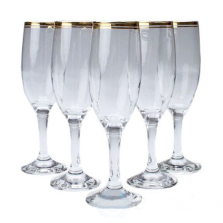 Набір келихів для шампанського 190 мл 6 шт Art Craft 31-146-101 - Інтернет-магазин спільних покупок ToGether
