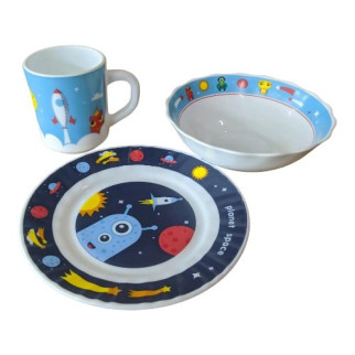 Набір дитячого посуду Vittora Прибульці VT-408P 3 предмети - Інтернет-магазин спільних покупок ToGether