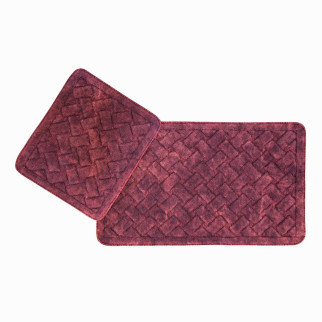 Набір килимків Arya Hasir AR-TR1006872-bordo 2 предмети бордовий - Інтернет-магазин спільних покупок ToGether