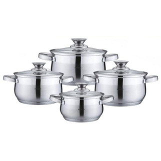 Набір кухонного посуду із нержавіючої сталі 8 предметів Bohmann BH-0716 - Інтернет-магазин спільних покупок ToGether
