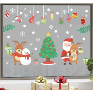Набір новорічних наклейок на вікно Happy New Year 2 13797 60х90 см 1 лист - Інтернет-магазин спільних покупок ToGether