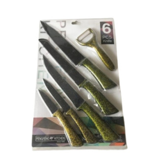 Набір ножів Frico FRU-909-Green 6 предметів зелений - Інтернет-магазин спільних покупок ToGether