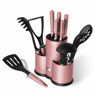 Набір ножів та кухонних приналежностей Berlinger Haus I-Rose Edition BH-6252 12 предметів - Інтернет-магазин спільних покупок ToGether