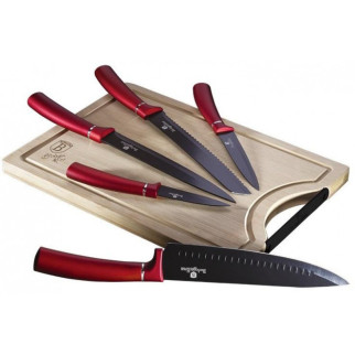 Набір ножів з дошкою Berlinger Haus Metallic Line BH-2552 6 предметів - Інтернет-магазин спільних покупок ToGether