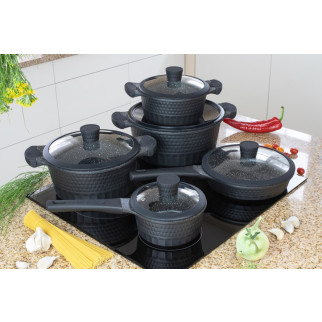 Набір посуду Edenberg Black 2 EB-9186 10 предметів - Інтернет-магазин спільних покупок ToGether