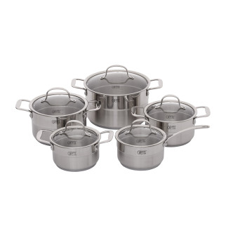Набір посуду Gipfel Gala GP-1539 10 сріблястих предметів - Інтернет-магазин спільних покупок ToGether
