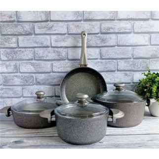 Набір посуду OMS 3005-01-02-Grey 7 предметів сірий - Інтернет-магазин спільних покупок ToGether